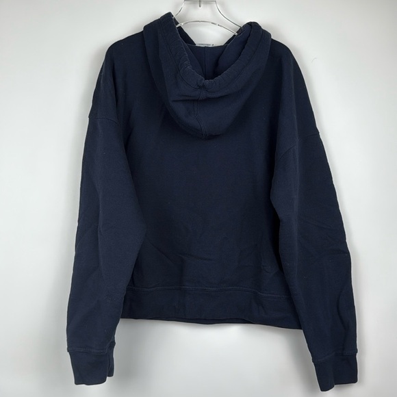 Champion University of Michigan Hooded Sweatshirt in Navy Blue Size Medium - Picture 5 of 8